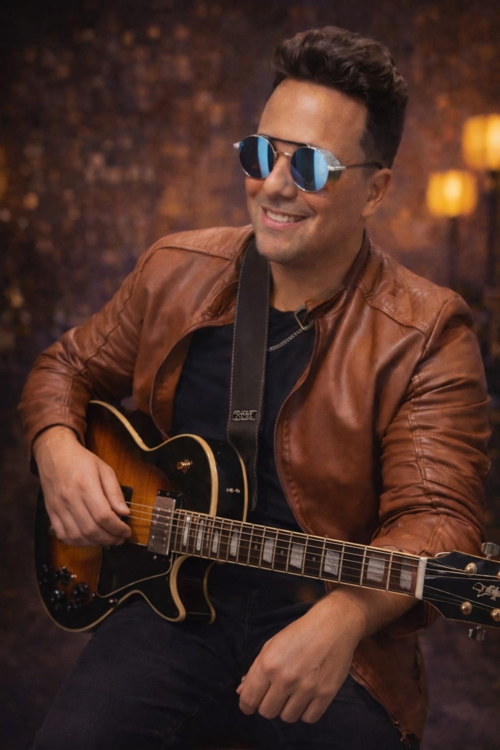 Rick Silveira com guitarra