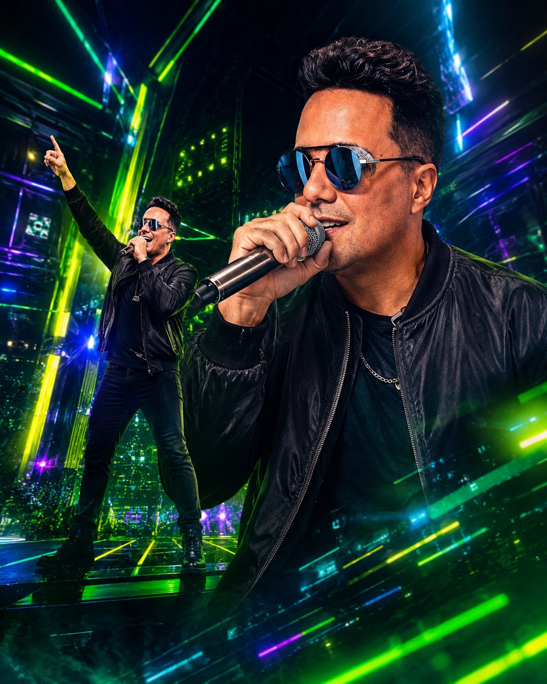 Rick Silveira show com neon